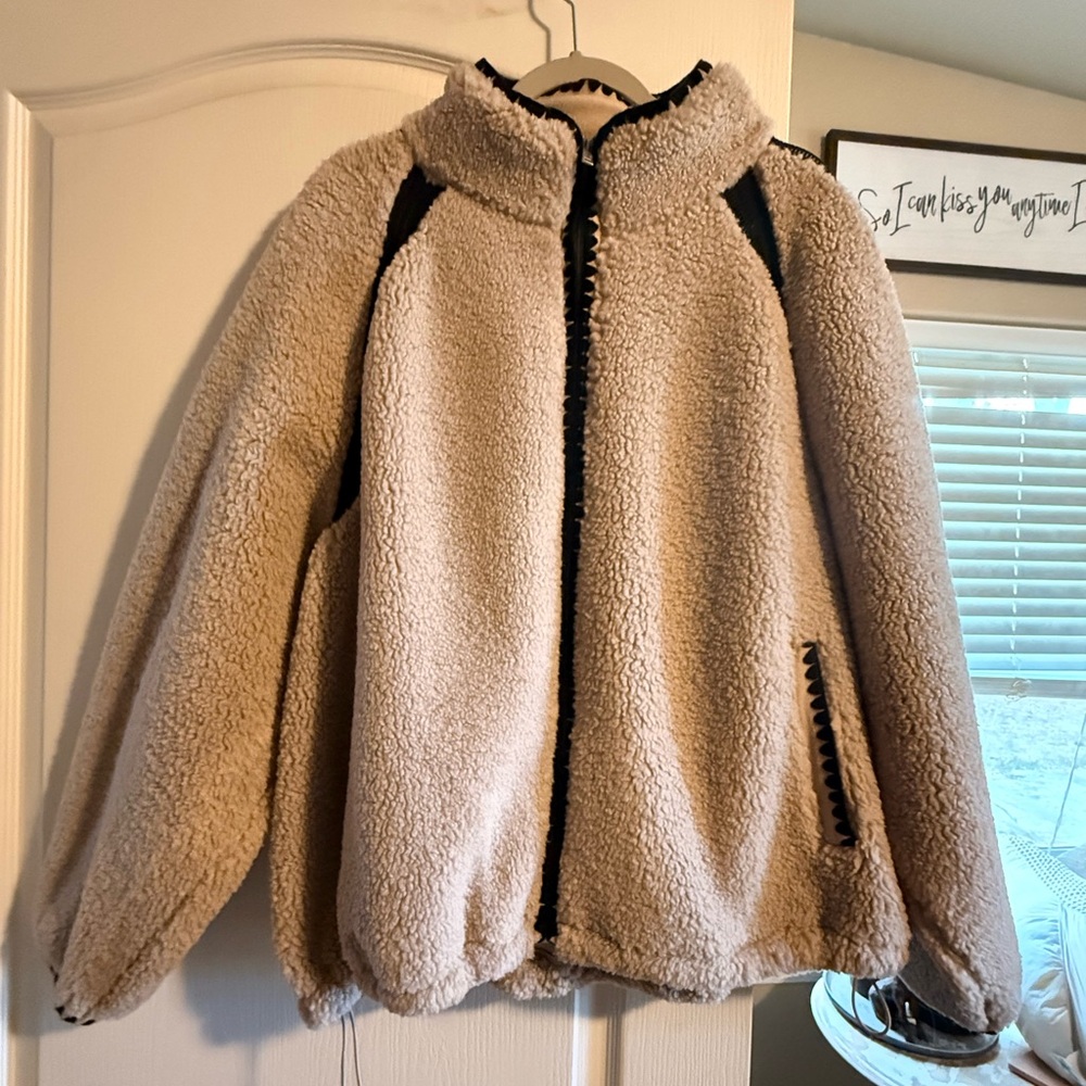 UGG Cream Sherpa Collar Jacket